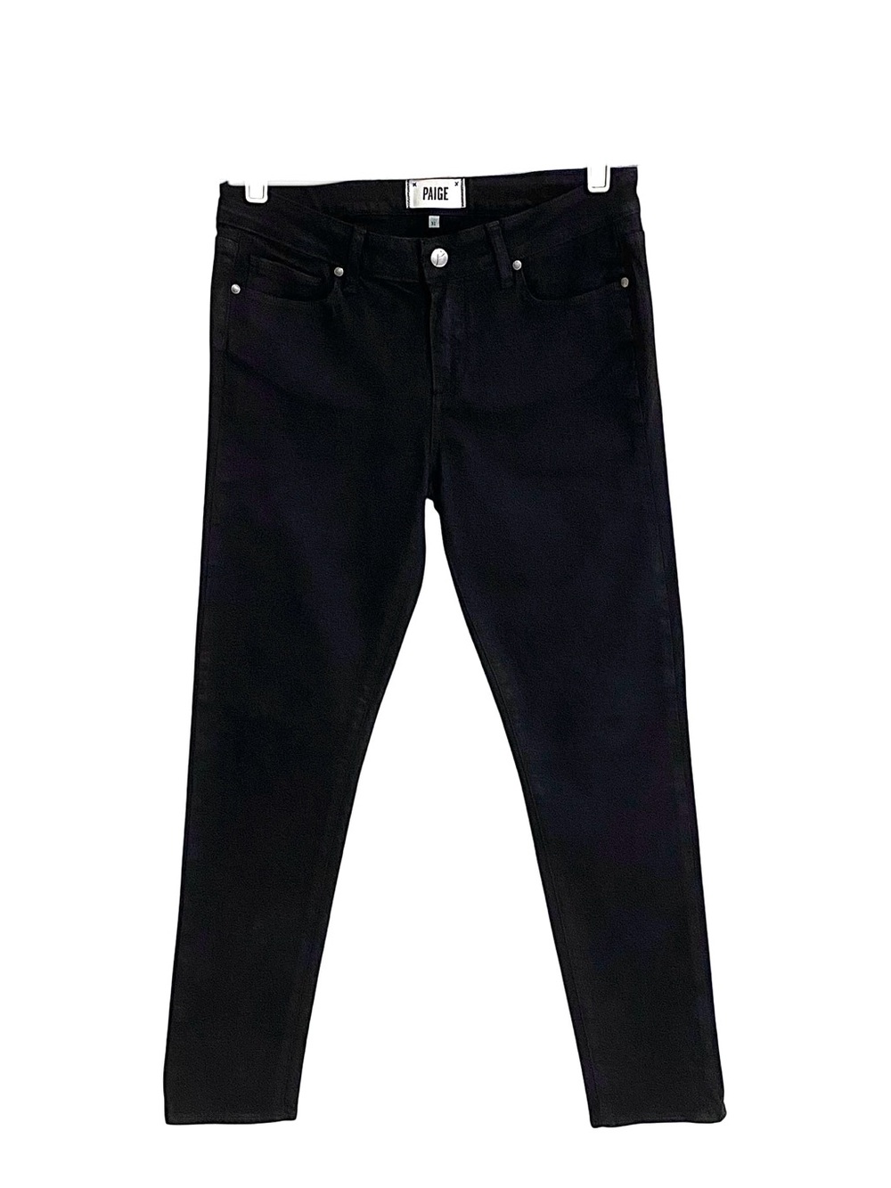 Paige black Peg denim skinny jeans pants size 31